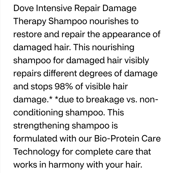 ⭐4/$15 Dove Intensive Repair Shampoo - Picture 9 of 10